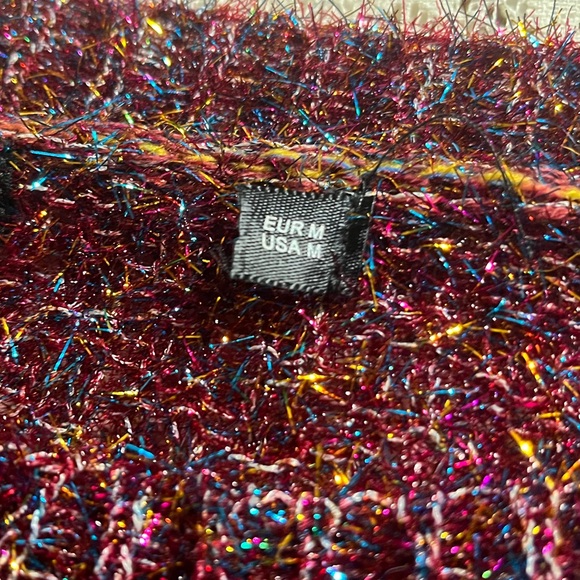 Sparkly Multicolor Holiday Knit Sweater - Picture 4 of 7